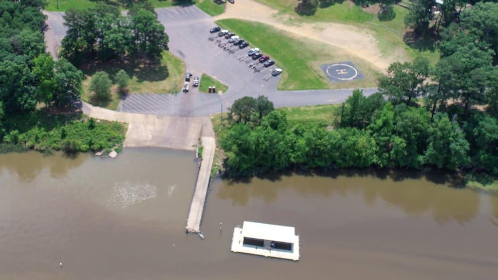 The previous parking area at Yarborough Landing handled only a few dozen trucks with boats before people had to park in fields and overflow areas. Photo by Dylan Hann.