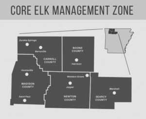 AGFC Core Elk Management Zone