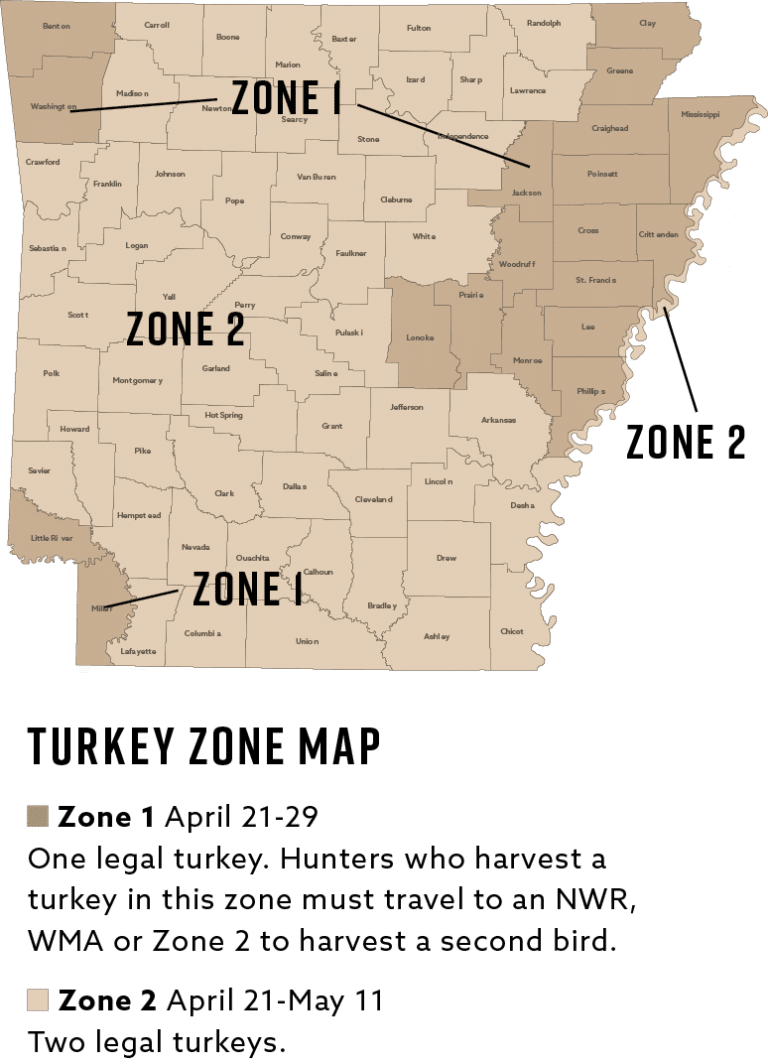 Turkey Dates, Rules and Regulations in Arkansas